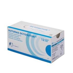 SUTURA SEDA OCTOSUTUR 1/2 22 MM (12 UD)