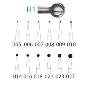 H1.204: FRESA TUNGSTENO BOLA CA (5 UD)