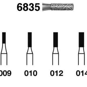 835: FRESA DIAMANTE CILINDRICA - GRANO GRUESO (5 UD)