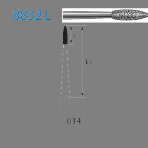 832L: FRESA DIAMANTE LLAMA LARGA CA (5 UD)