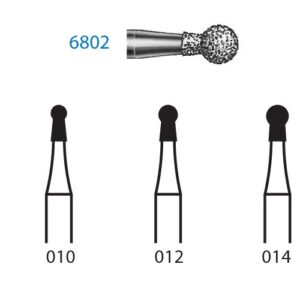 802: FRESA FG BOLA CON CUELLO - GRANO GRUESO (5 UD)