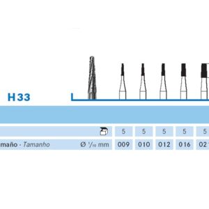 FRESA TUNGSTENO P.M. H33 FISURA CONICA (5 UD)