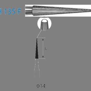 FRESAS TUNGSTENO KOMET F.G. H135-014 ACABADO