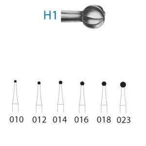 FRESA TUNGSTENO BOLA F.G. H1 TALLO LARGO